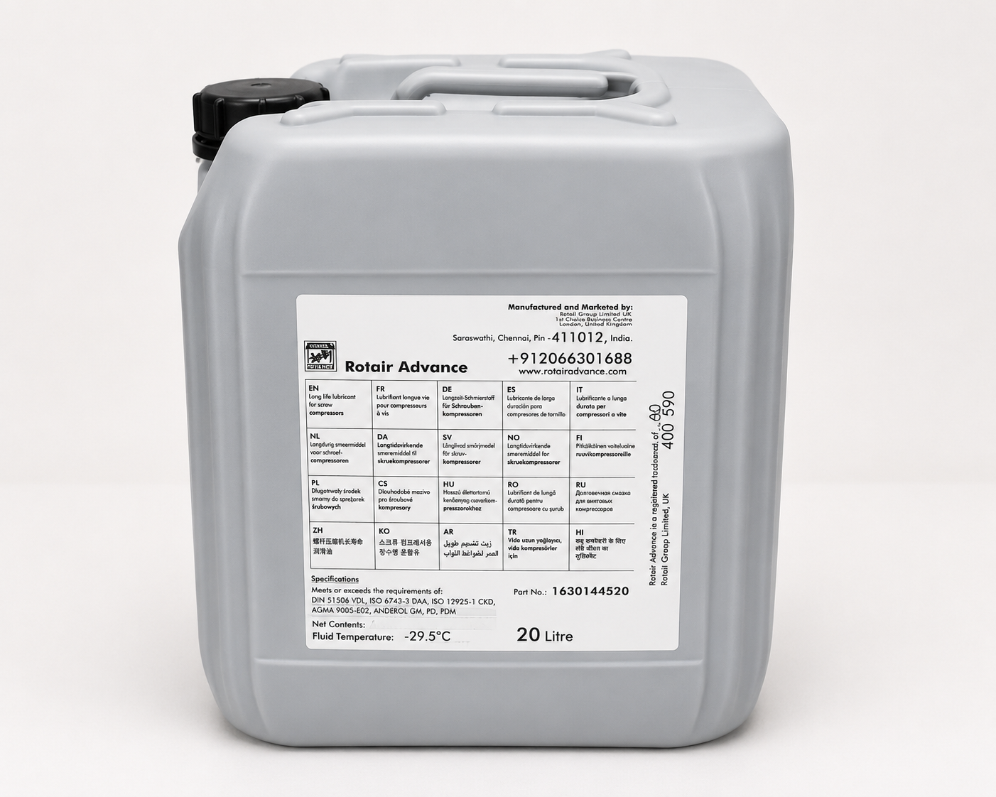 Rotair Advance Screw Compressor Oil